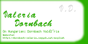 valeria dornbach business card